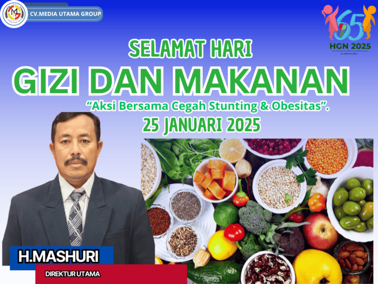 Garam Sehat dari CV. Media Utama Group, Selamat Hari Gizi dan Makanan 2025!