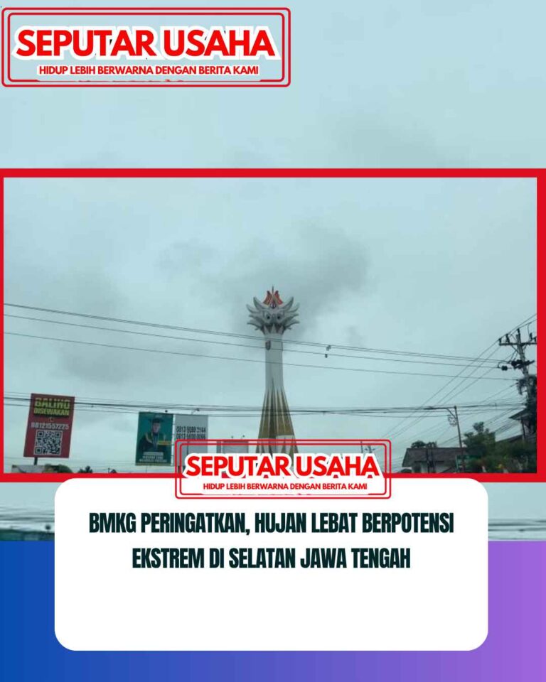 BMKG Peringatkan, Hujan Lebat Berpotensi Ekstrem di Selatan Jawa Tengah