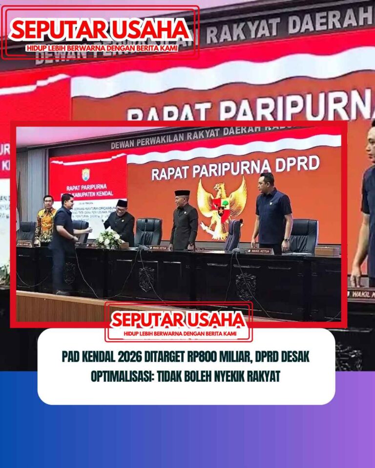 PAD Kendal 2026 Ditarget Rp800 Miliar, DPRD Desak Optimalisasi: Tidak Boleh Nyekik Rakyat