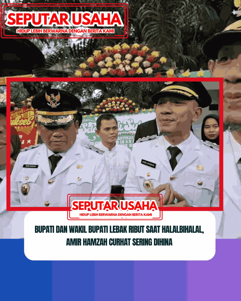 Bupati dan Wakil Bupati Lebak Ribut Saat Halalbihalal, Amir Hamzah Curhat Sering Dihina