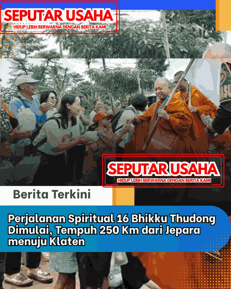 Perjalanan Spiritual 16 Bhikku Thudong Dimulai, Tempuh 250 Km dari Jepara menuju Klaten