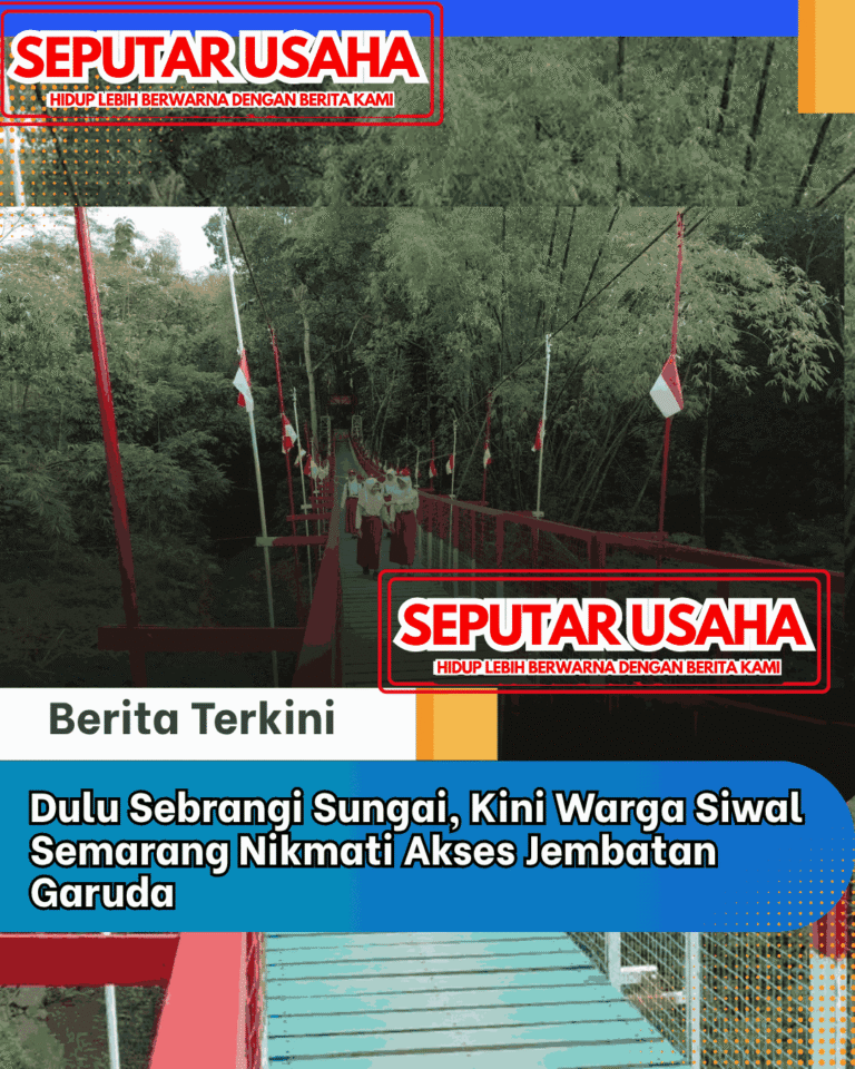 Dulu Sebrangi Sungai, Kini Warga Siwal Semarang Nikmati Akses Jembatan Garuda