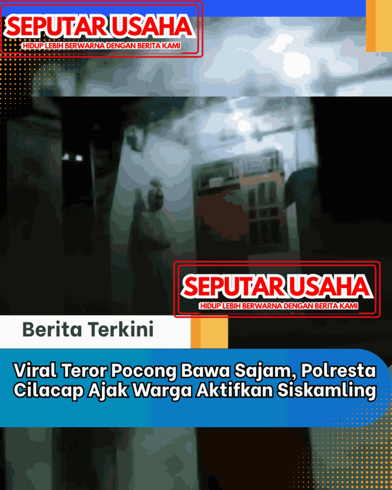 Viral Teror Pocong Bawa Sajam, Polresta Cilacap Ajak Warga Aktifkan Siskamling