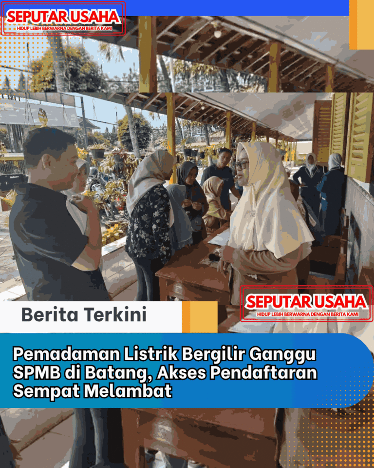 Pemadaman Listrik Bergilir Ganggu SPMB di Batang, Akses Pendaftaran Sempat Melambat
