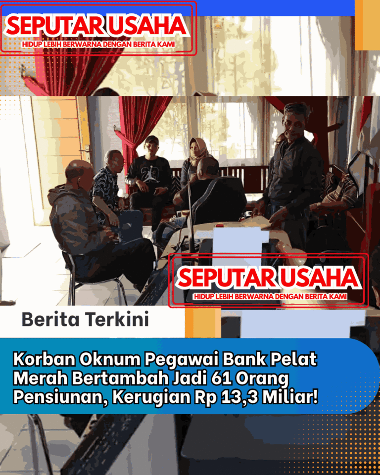 Korban Oknum Pegawai Bank Pelat Merah Bertambah Jadi 61 Orang Pensiunan, Kerugian Rp 13,3 Miliar!
