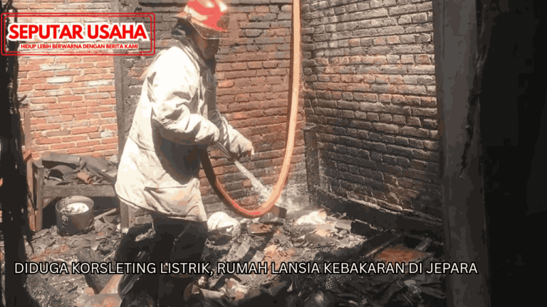 Diduga Korsleting Listrik, Rumah Lansia Kebakaran di Jepara