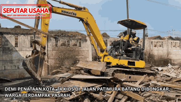 Demi Penataan Kota, 74 Kios di Jalan Patimura Batang Dibongkar, Warga Terdampak Pasrah